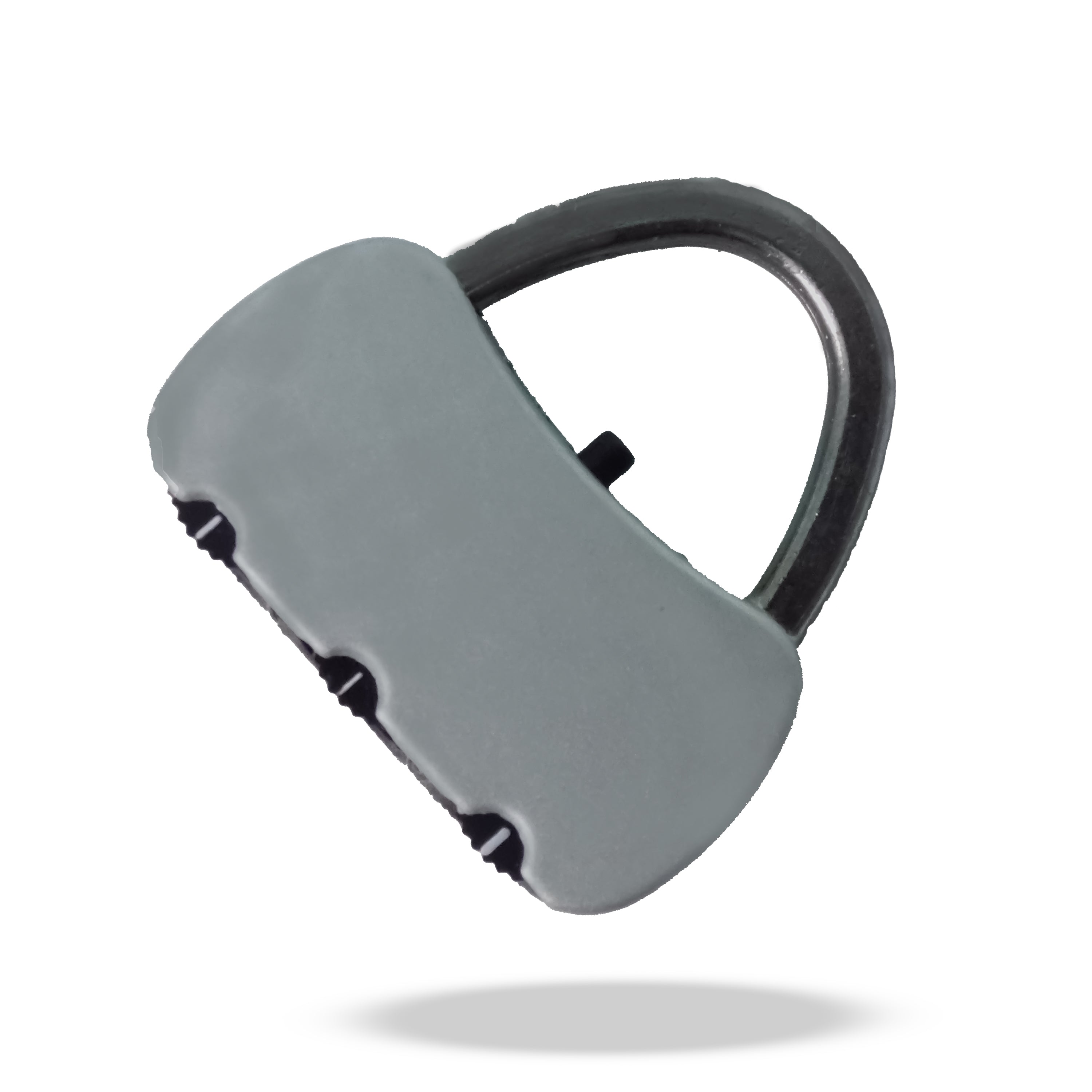 Combination padlock in stainless steel with reset option Combination padlock in stainless steel with reset option